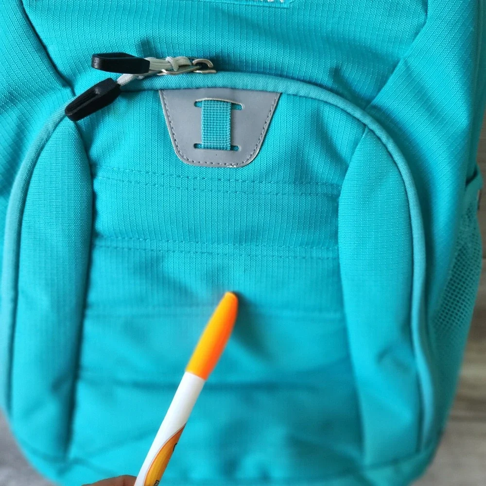 High Sierra Ripstop Multi-Compartment Backpack Turquoise Teal Reflective Bag